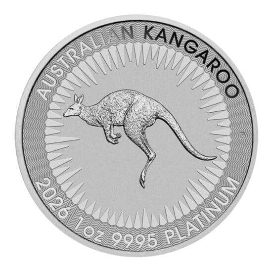 2026 1 oz Australian Platinum Kangaroo Coin BU