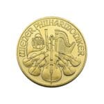 Reverse of 1/2 oz Austrian Gold Philharmonic