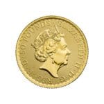 Obverse of 1/2 oz British Gold Britannia