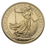 Reverse of 1 oz British Gold Britannia