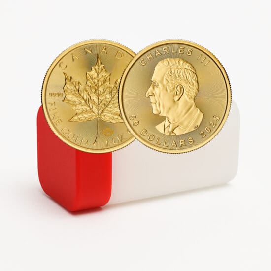 2025 Gold Maple Leaf tube sealed from the Royal Canadian Mint
