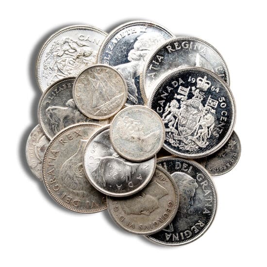 Group of 80% Silver Canadian Coins from pre-1968