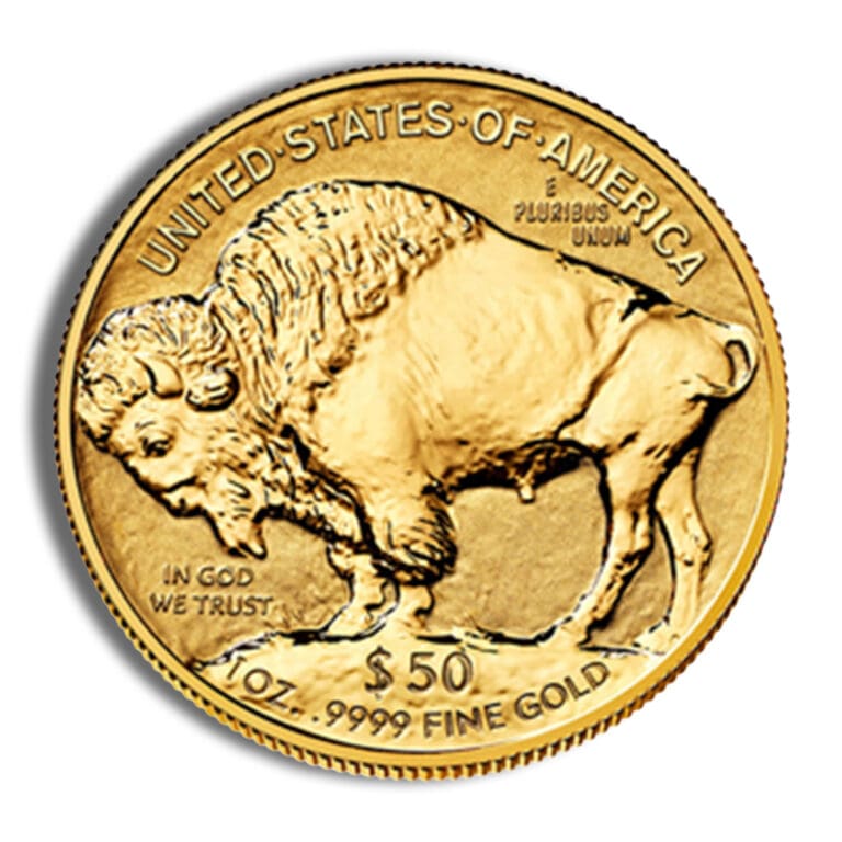 2014 Proof Gold Buffalo reverse with bison design