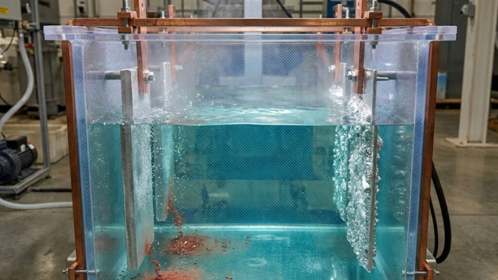 Electrolytic Refining Process electrolytic refining tank