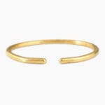 Single 1 oz gold bracelet with polished finish made from .999 fine gold