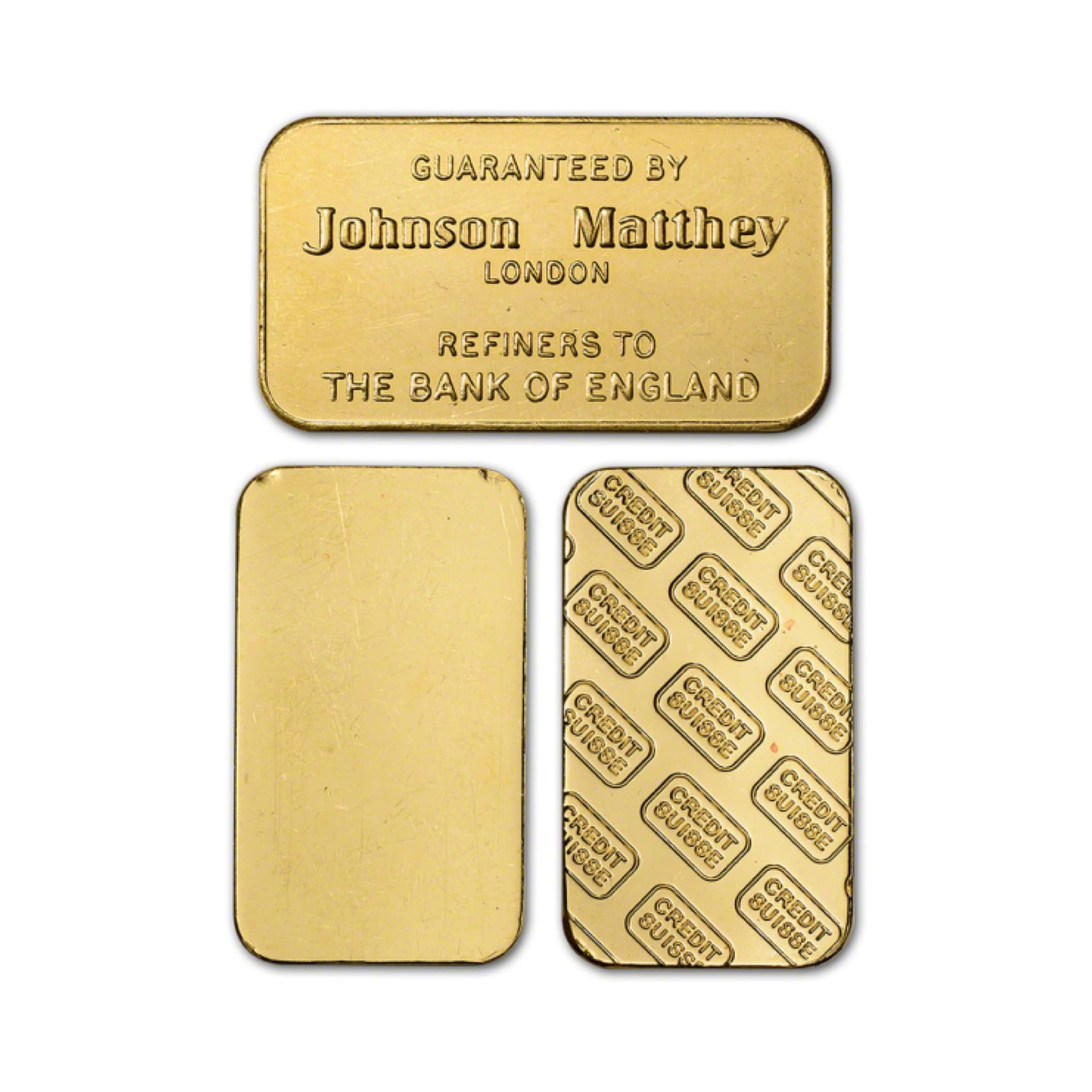20 Gram Gold Bar reverse side showing hallmark and purity stamp details